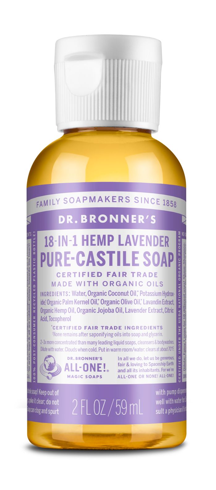 Dr Bronner's Lavender Castille 59ml