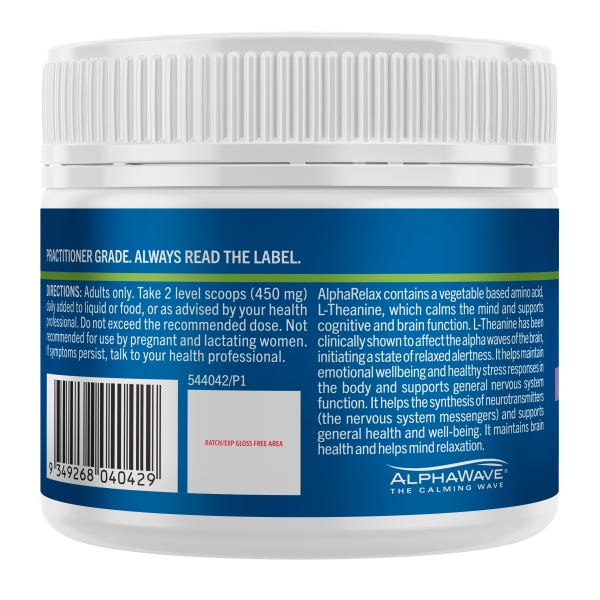 Medlab AlphaRelax High Strength L-theanine 20g