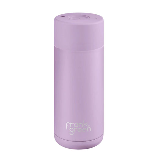Frank Green 16oz Coffee cup Lilac Haze (Button)