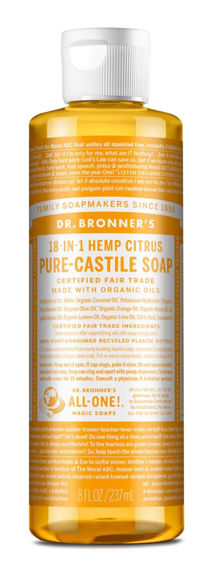 Dr Bronner's Citrus Castile Liquid Soap 237ml