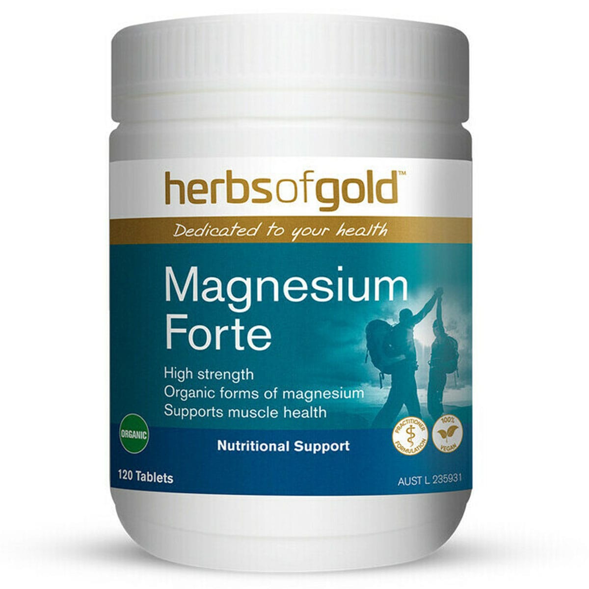 Herbs of Gold Magnesium Forte 120t