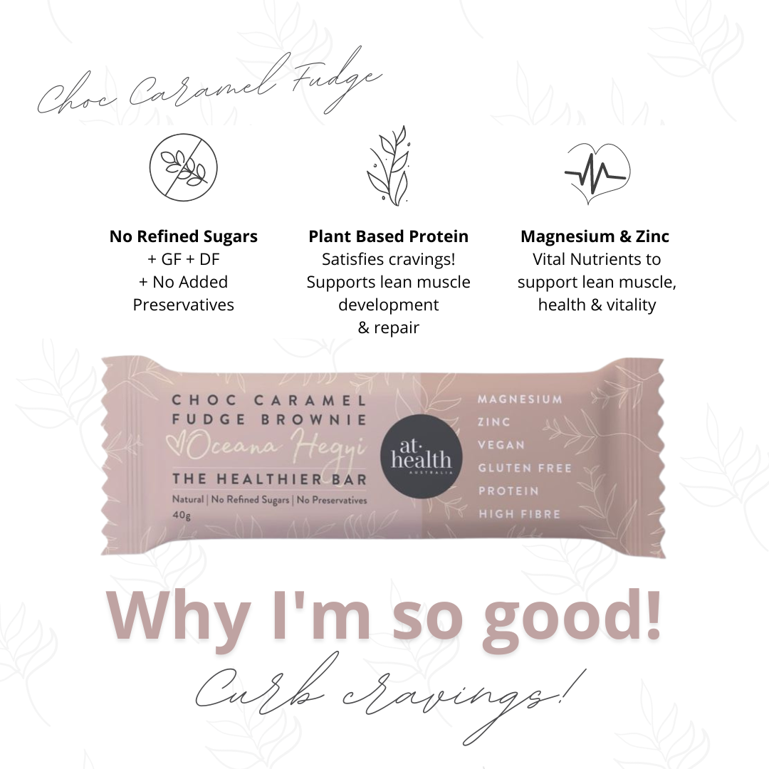 At Health Chocolate Caramel Fudge Brownie - Vegan Protein Bar40g