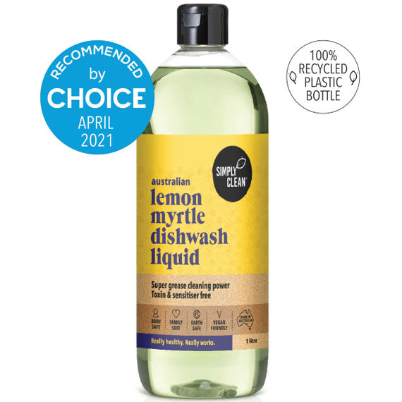 Simply Clean Dishwash Liquid Lemon Myrtle 1L
