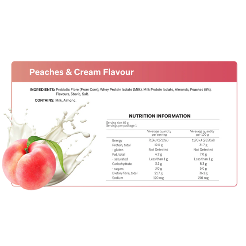 SMART Protein Peaches & Cream Bar 60g