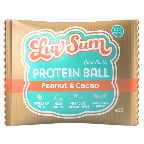 LUV SUM Protein Balls- Peanut & Cacao 40g