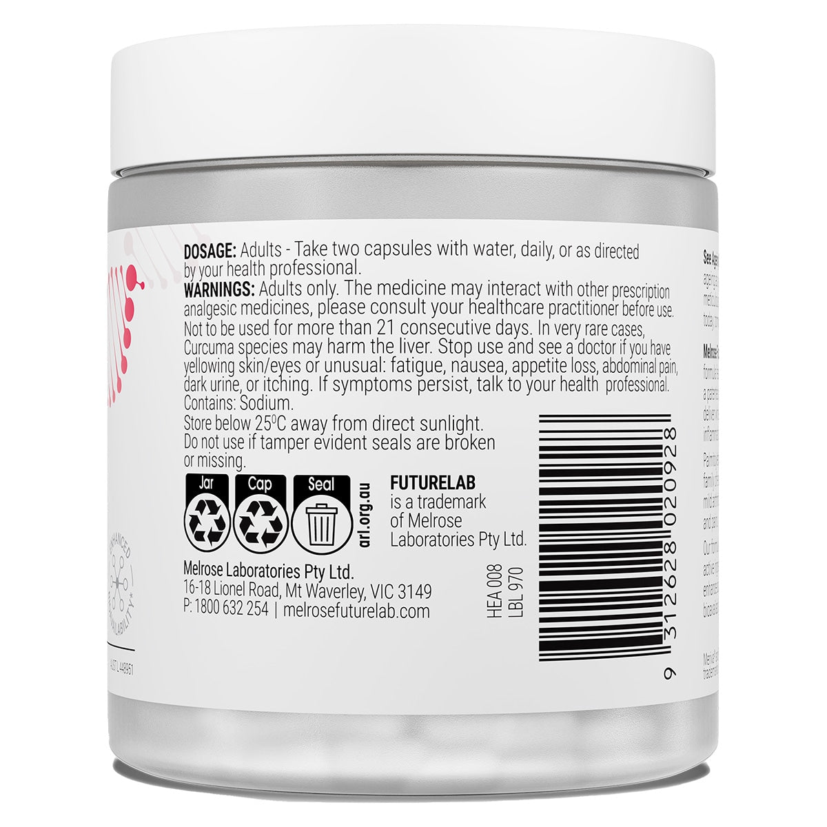 Melrose Futurelab Inflammation Modulator 60vc