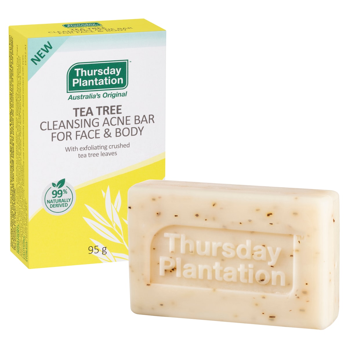 Thursday Plantation Tea Tree Cleansing Acne Bar for Face & Body 95g