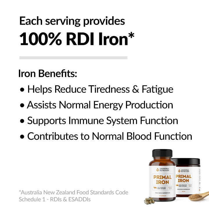 ANCESTRAL NUTRITION-PRIMAL IRON BEEF SPLEEN 90C