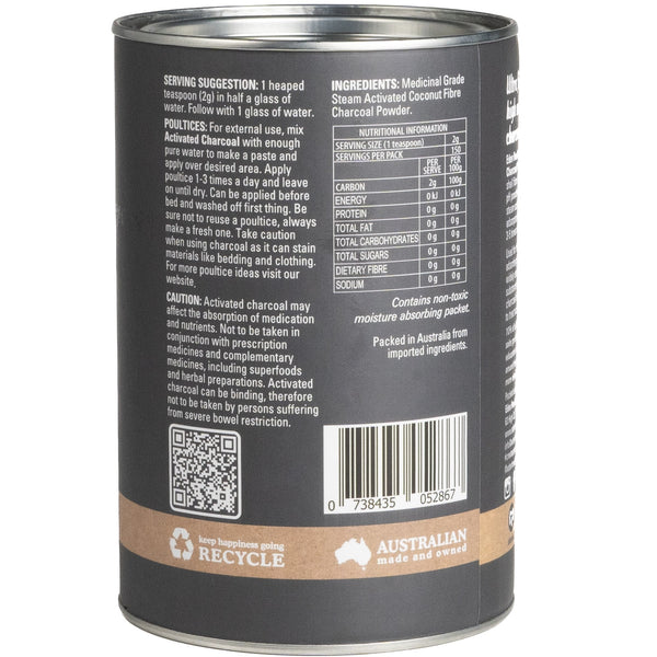 Eden Healthfoods Steam Activated Charcoal Powder 100g