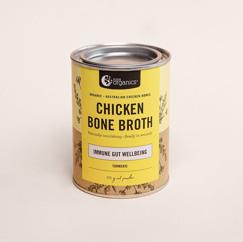Nutra Organics Chicken Bone Broth Turmeric 125g