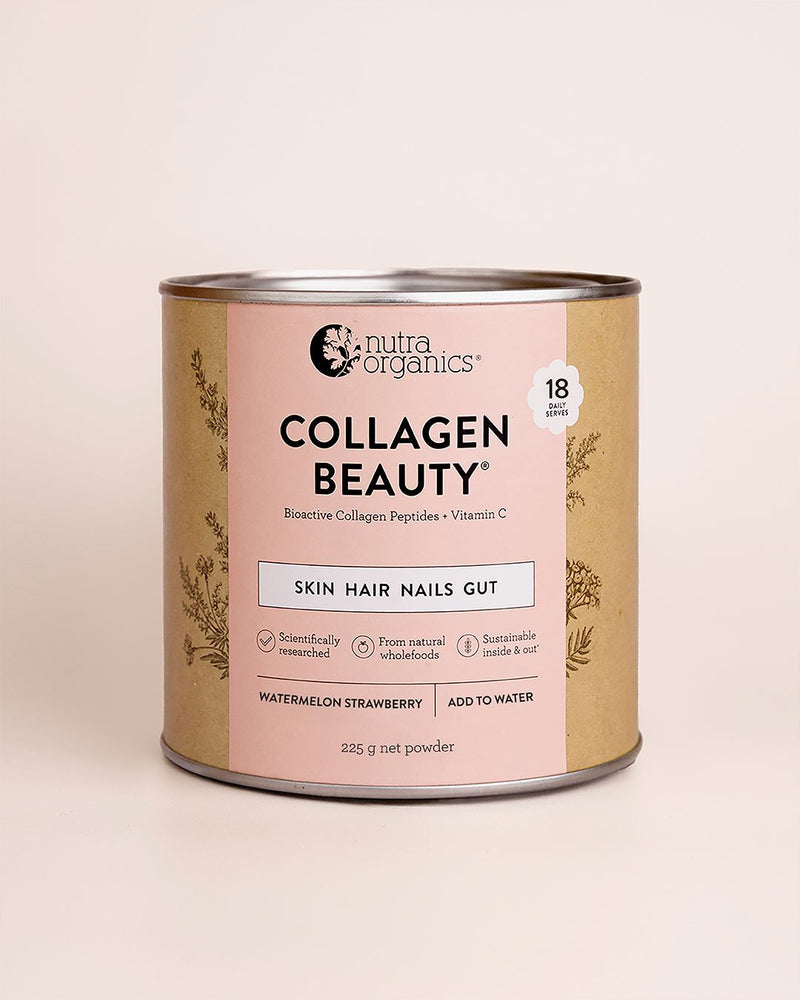Nutra Organics Collagen Beauty Watermelon Strawberry 225G