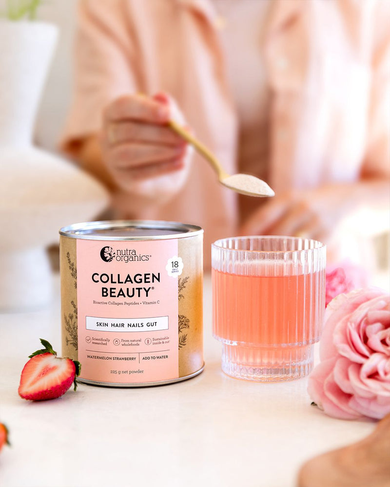 Nutra Organics Collagen Beauty Watermelon Strawberry 225G