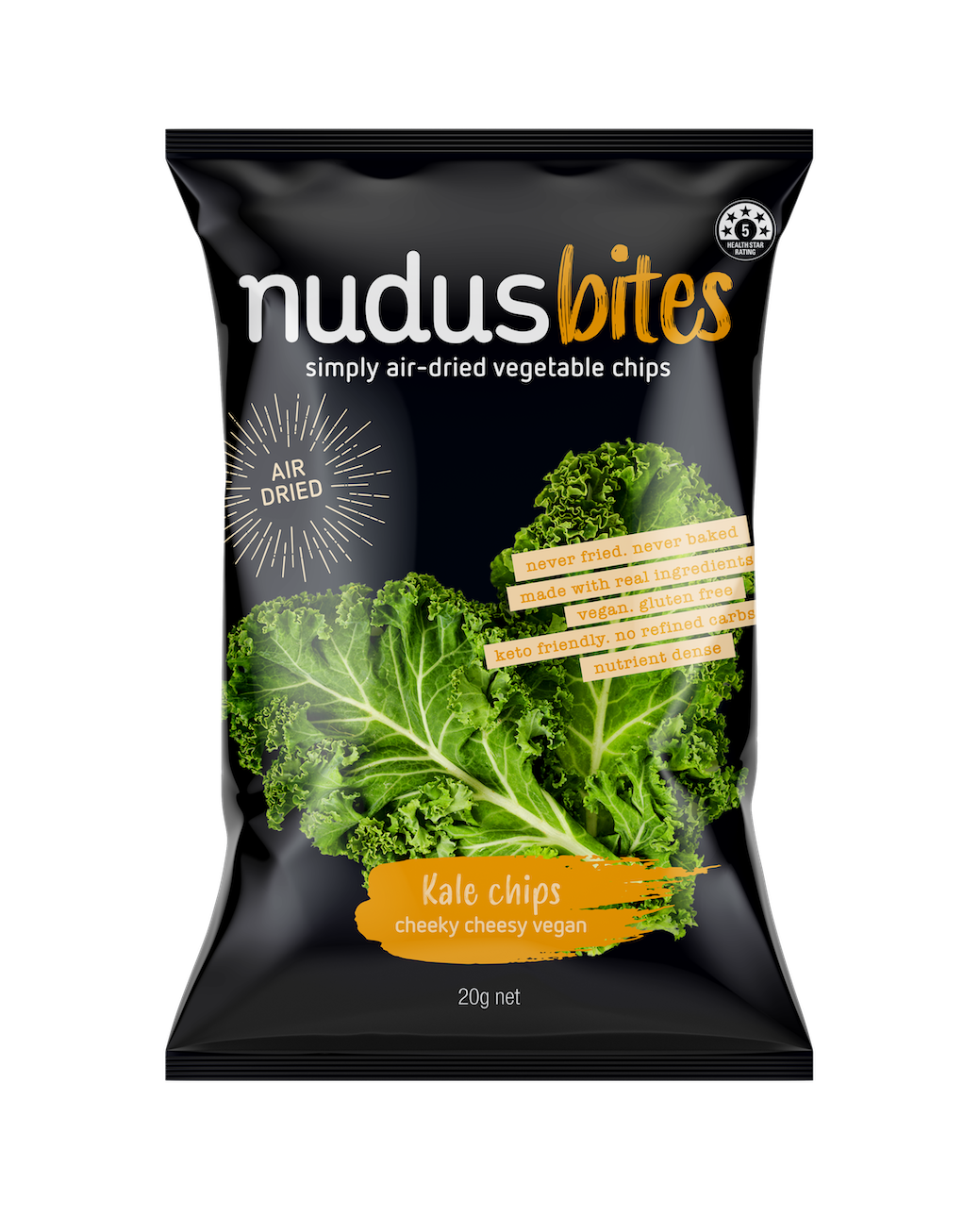 Nudus Kale Chips Vegan Cheese 20g