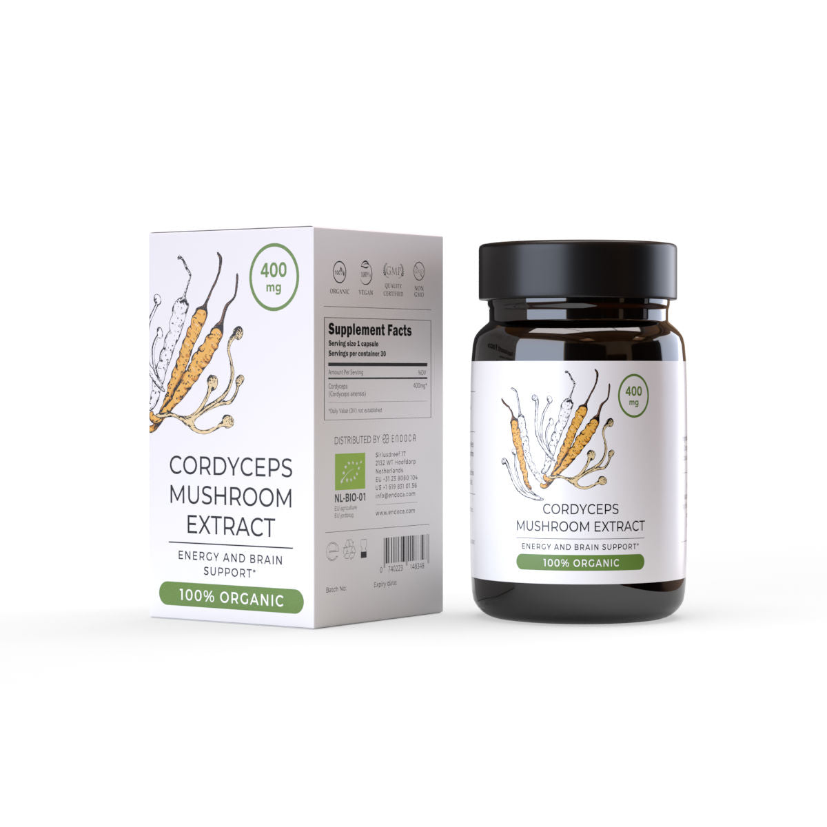 Endoca Cordyceps Mushroom Extract 30 caps