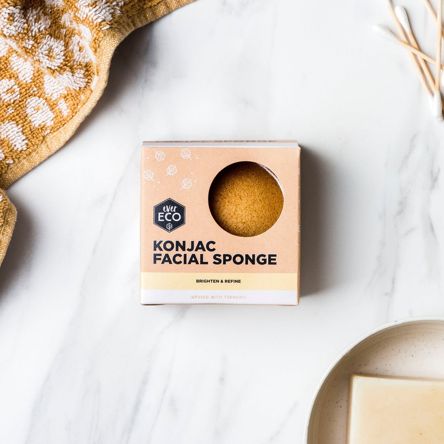 Ever Eco Konjac Facial Sponge - Turmeric