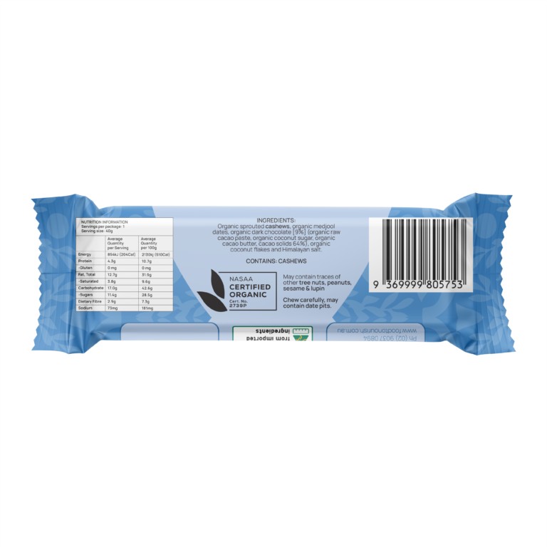 Food to Nourish Bliss Bar Choc Chip Cookie Dough 40g