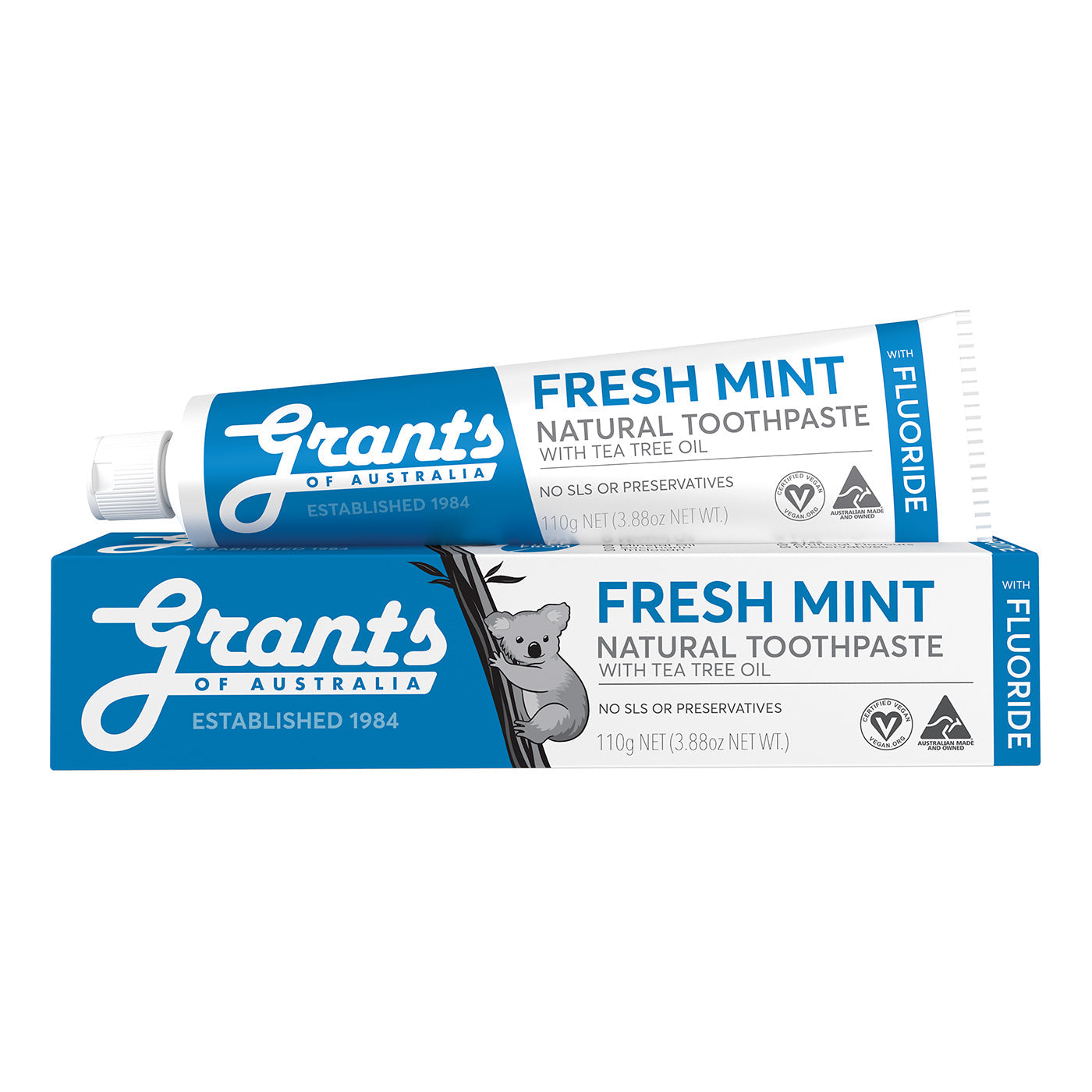 GRANTS Toothpaste Mint w Fluoride 110g