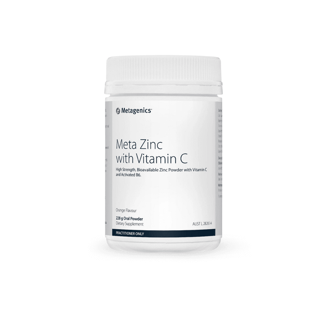 Metagenics Meta Zinc with Vitamin C Orange Flavour 228g Oral Powder