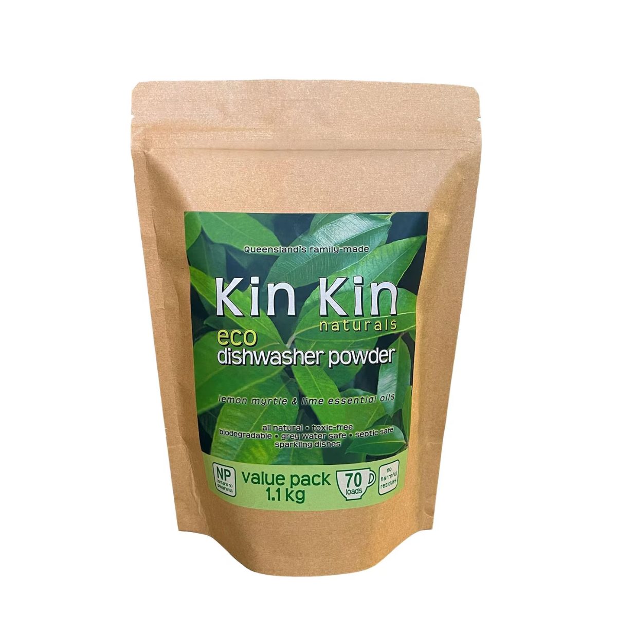 Kin Kin Dishwasher Powder Lime & Lemon Myrtle 1.1kg