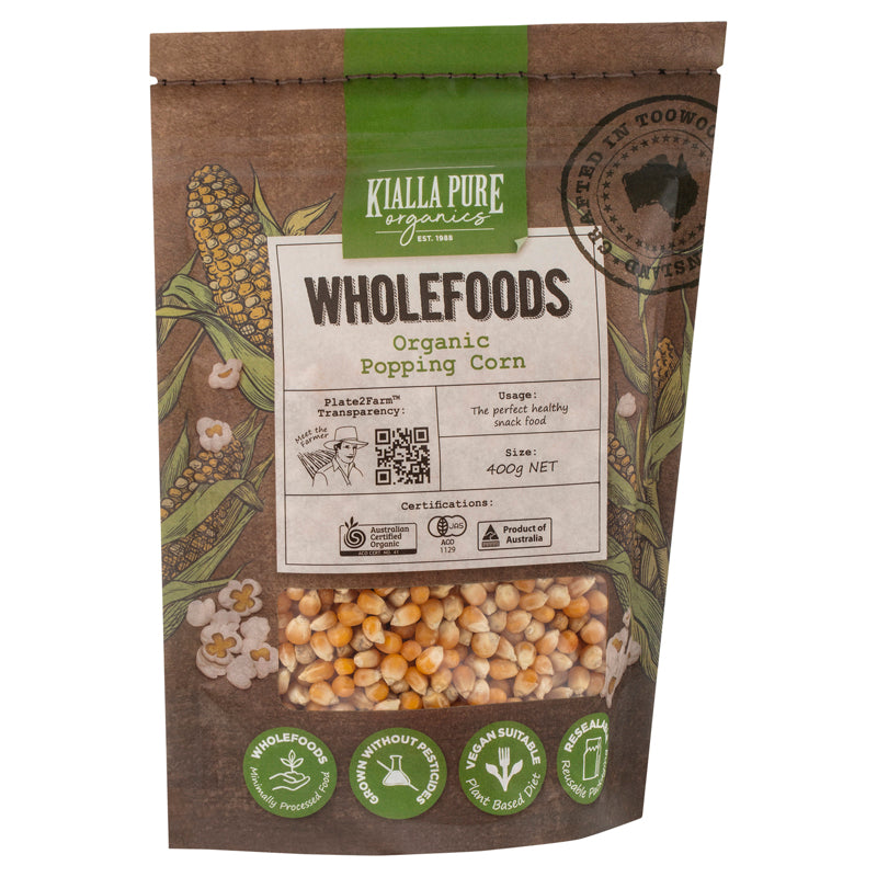 Kialla Organic Popping Corn 400g