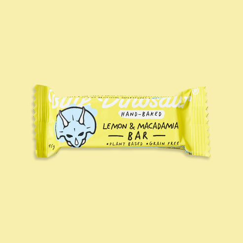 Blue Dinosaur Lemon & Macadamia bar 45g