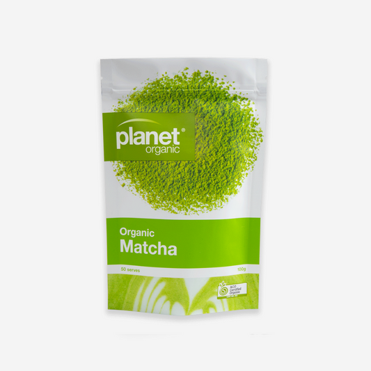 PLANET ORGANIC JAPANESE MATCHA GREEN TEA POWDER CERTIFIED ORGANIC 100g