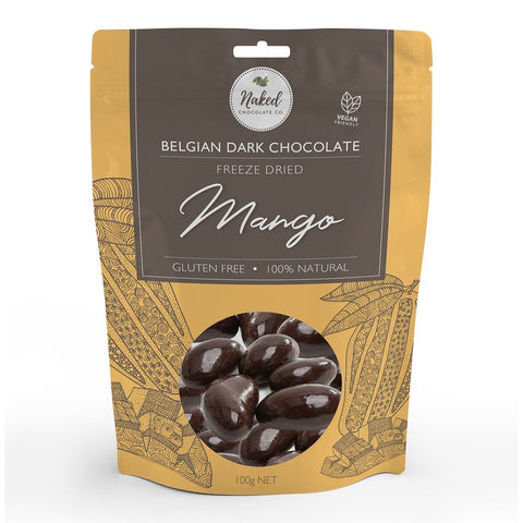 NAKED CHOCOLATE CO-Dark Chocolate Freeze Dried Mango - 100g