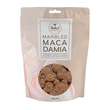 Naked Chocolate Co - Marbled Macadamia - 100g