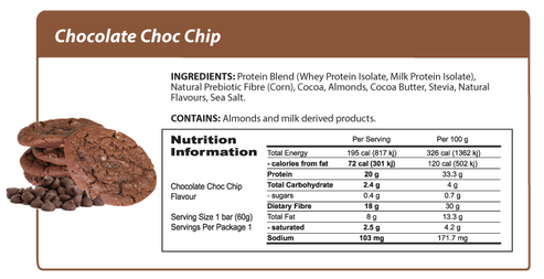 SMART Protein Bar - Chocolate Choc Chip 60g