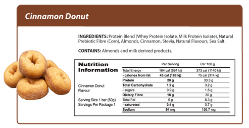 Smart Protein Cinnamon Donut 60g