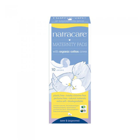 Natracare Maternity Pads with Organic Cotton Cover x 10 Pack