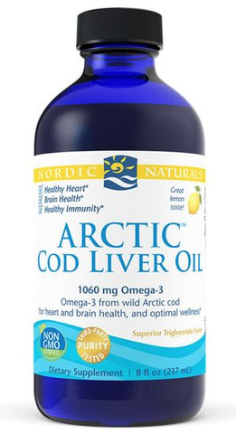 Nordic Naturals Cod Liver Oil Lemon 237ml