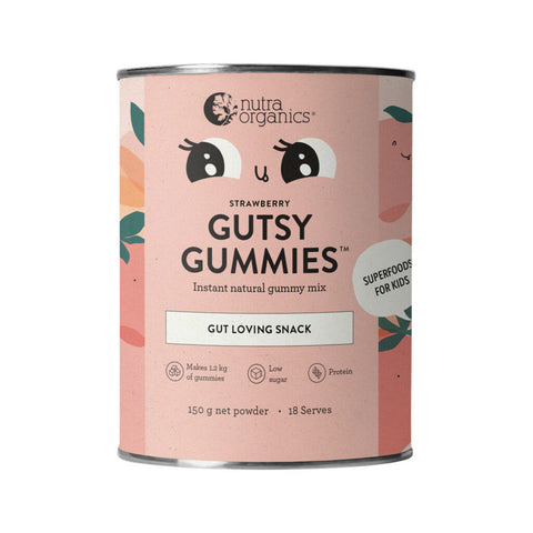 NutraOrganics Gutsy Gummies Strawberry 150g