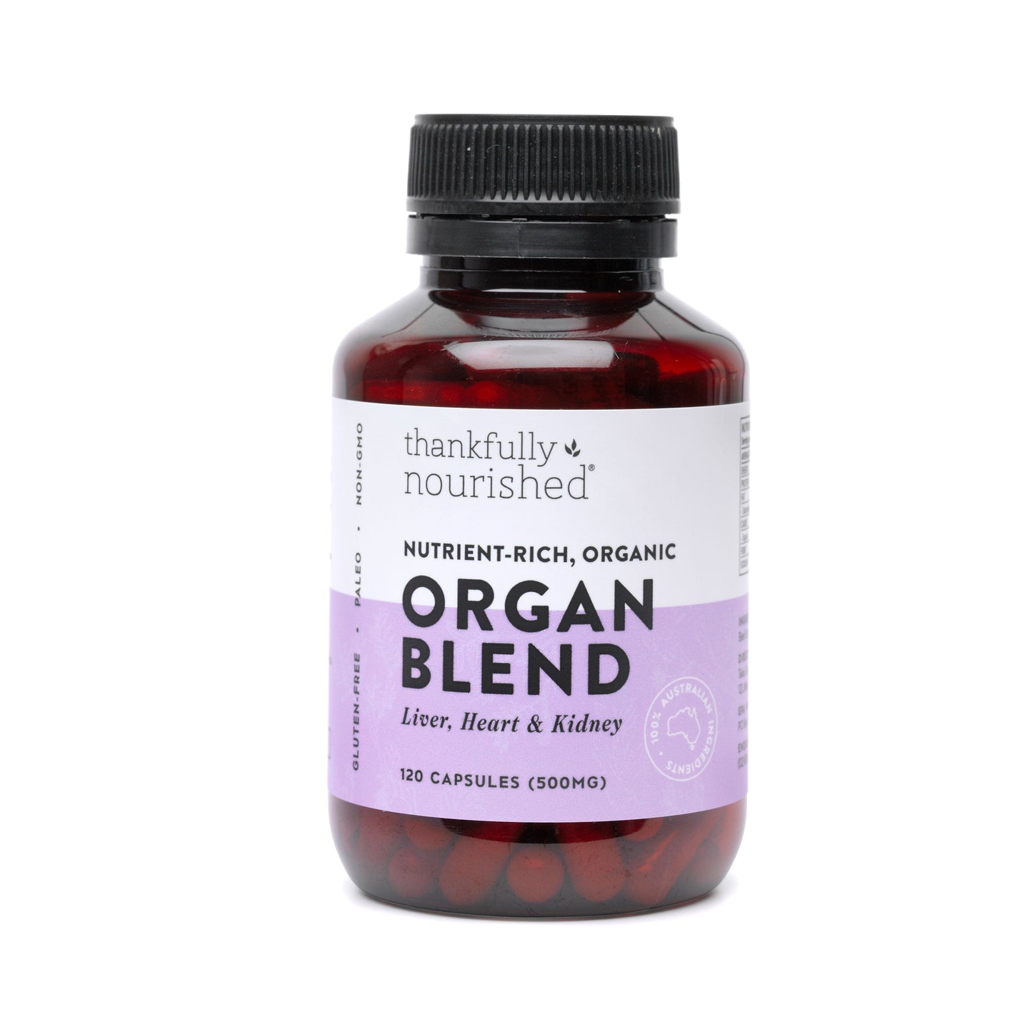 Thankfully Nourished Organic Organ Blend 120c