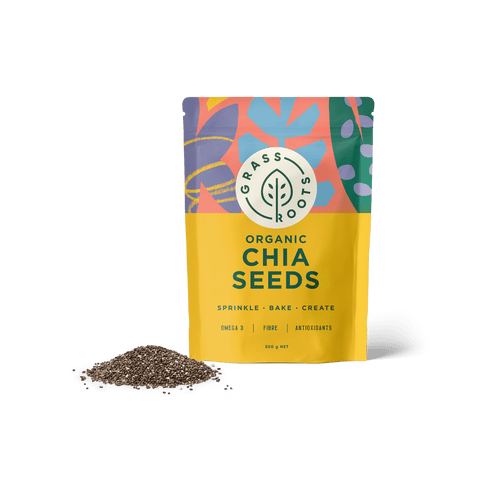 Grass Roots Organic Chia Seeds 500g