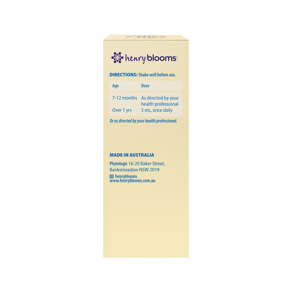 Henry Blooms Kids Iron Plus Tropical 100ml