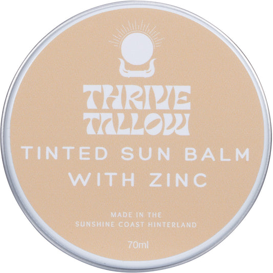 Thrive Tallow- Tinted Sun Balm with Zinc 70ml