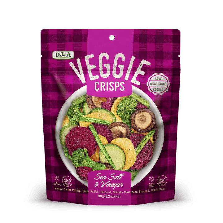DJ&A Veggie Crisps Sea Salt & Vinegar 90g
