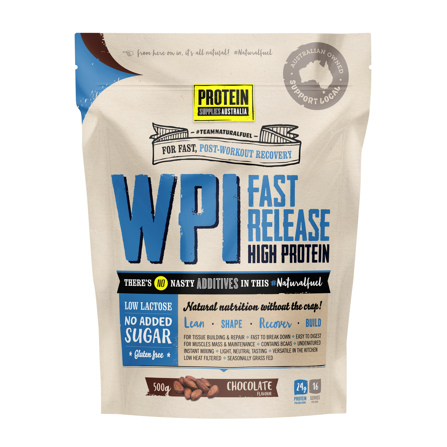 Protein Supplies Australia WPI Chocolate 1kg