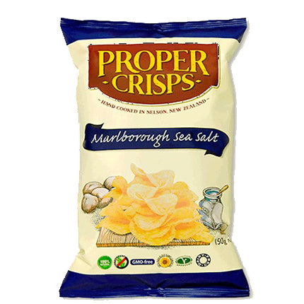 Proper Crisps - Potato Chips - Marlborough Sea Salt 150G
