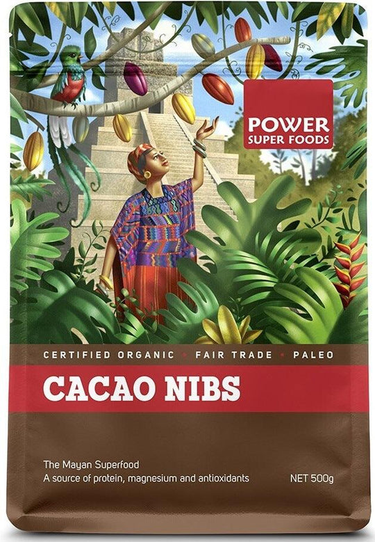 Power Super Foods Cacao Nibs Raw Org 125g
