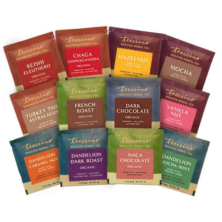 Teeccino Herbal Tea Sampler 12tb