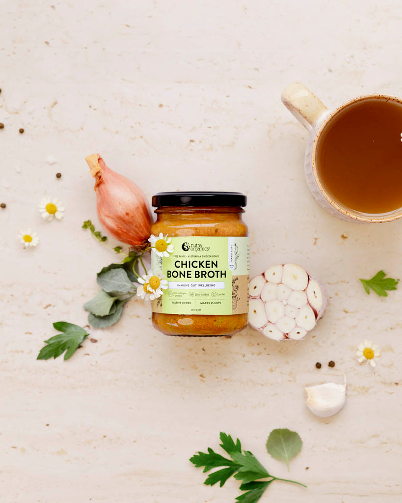 Nutra Organics Chicken Broth Concentrate Native Herbs 250g