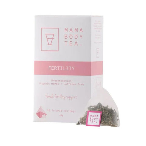 Mama Body Tea Organic Herbal Caffeine Free Fertility Blend 20 Pyramid Bags