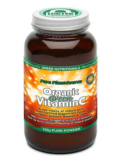 MicrOrganics Green Nutritionals Organic Green Vitamin C Powder 100g