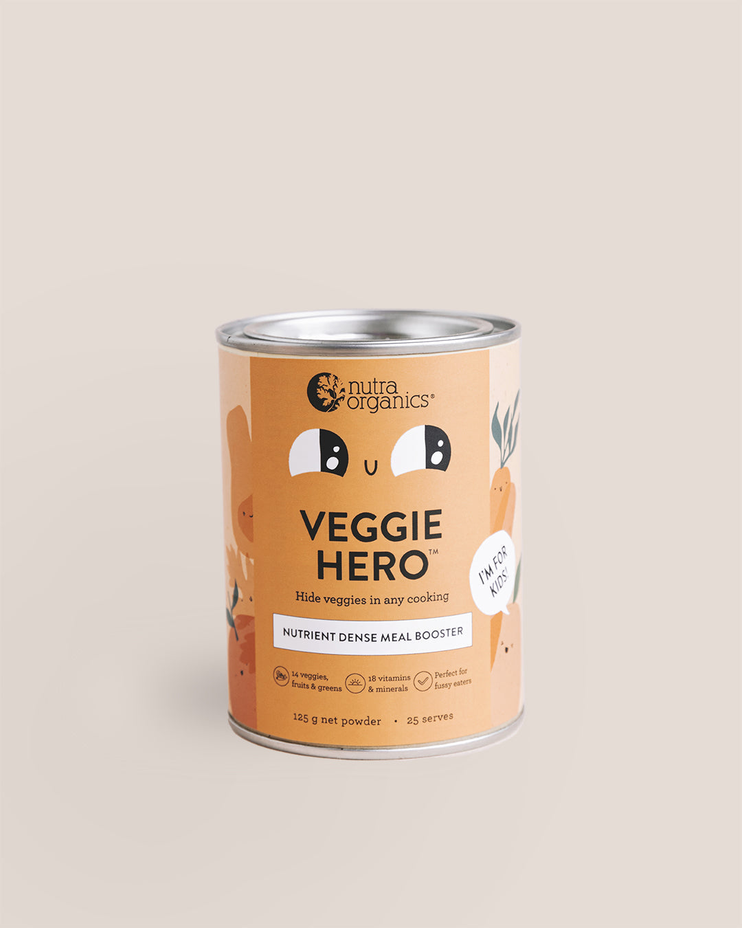 Nutra Organics Kidz Veggie Hero 125g