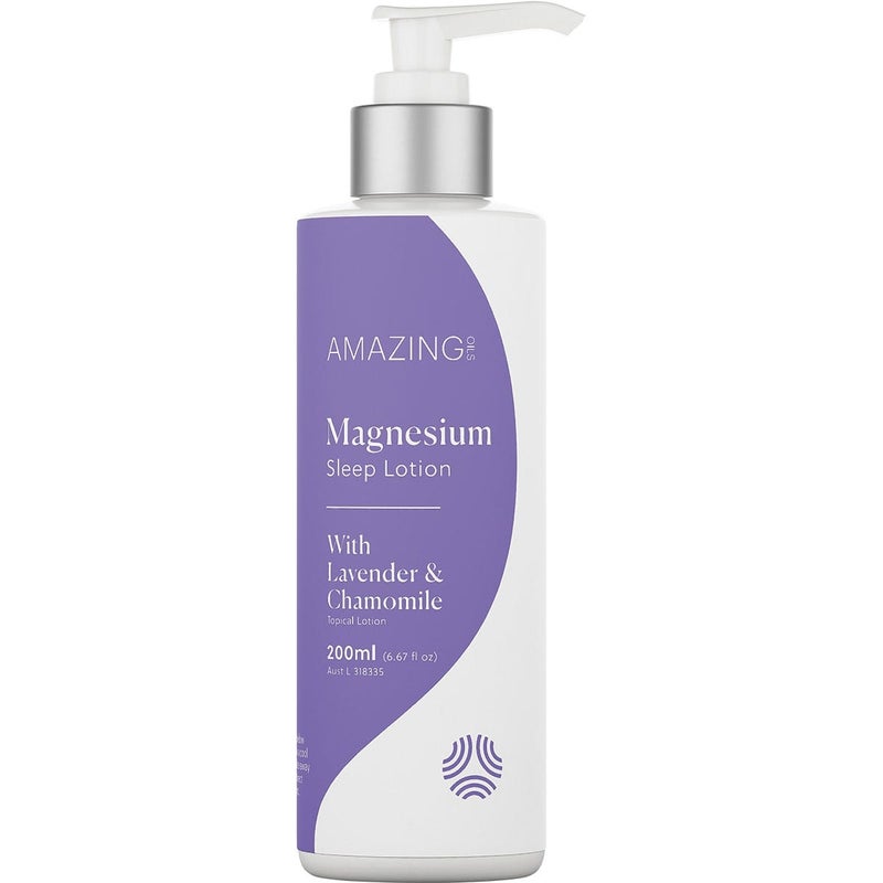 Amazing Oils Magnesium Sleep Lotion w/ Lavender & Chamomile 125ml