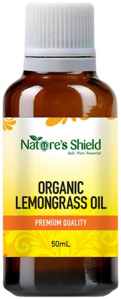 Nature's Shield Organic Essential Oil Lemongrass 50ml