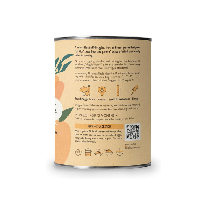 Nutra Organics Kidz Veggie Hero 125g