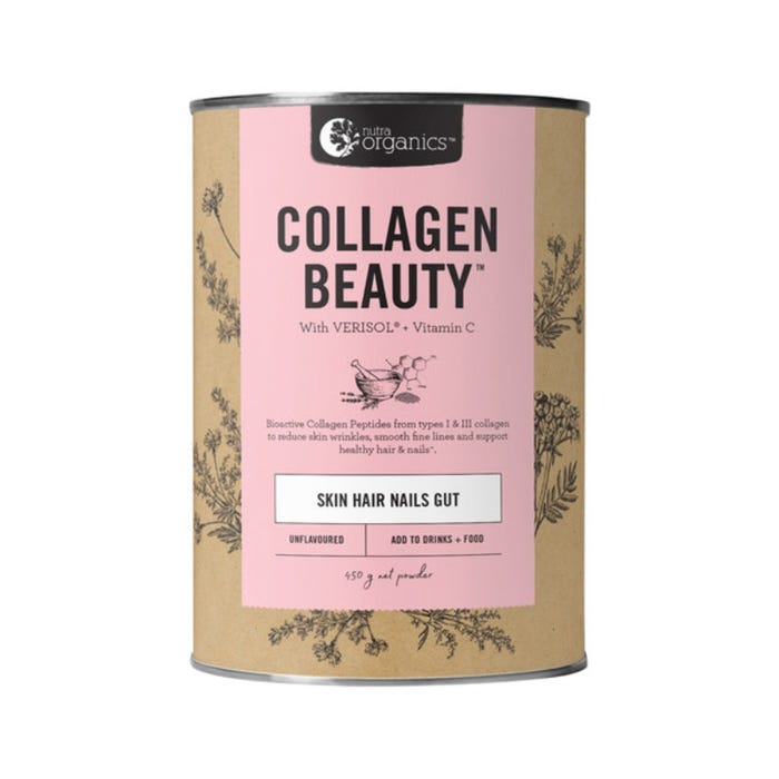 Nutra Organics Collagen Beauty Unflavoured 450G